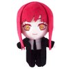 JCvCX Red Hair Girl with Black Overcoat Plush Toy Anime Plush Figure Stuffed Plushies Plush Doll Soft Plush Pillow