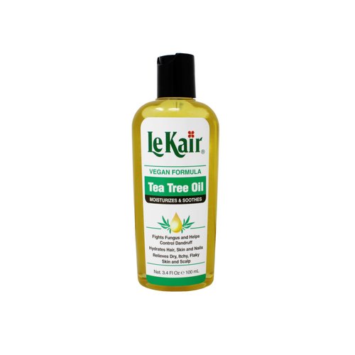 LeKair Tea Tree Oil Hair & Body Oil - Vegan Formula 3.4 Ounce - 4 Pack
