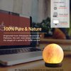 V.C.Formark USB Himalayan Salt Lamp with 8 Colors Changing,Lovely Round Crystal Salt Rock Lamp for Living Room,Home Deco,Office,Yoga,Holiday Gift - Hand Carved,Genuine Wood Base