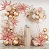 Wrbin 8 Pcs Rose Gold Star Balloons, 27/22 inch One-Piece Explosion Foil Balloons for Birthday, Baby Shower, Wedding, Valentine's Day, Anniversary, Graduation Party Decorations(Rose Gold)