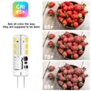 G4 LED Bulb JC Type Bi-Pin Base Bulb 1.5W AC/DC 12V 10W T3 Halogen Bulb Replacement for Landscape Lighting, Under Cabinet Puck Light, Chandeliers, Daylight White 6000K, 10-Pack