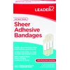 Leader Sheer Bandages, Packs ofFirst Aid Antiseptic, Translucent Protection, Helps Prevent Infection, Protection for First Aid and Wound Care, Compare to Band-Aid, Assorted Sizes, 240 ct.
