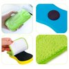 2 Pack Chalkboard Eraser - Washable Reusable Microfiber Eraser Cleaning Chalk/Markers/Duster Tool in Home Classroom Office Attached 2 Pcs Microfiber Cloth WP03