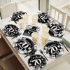 OBUSATT 96PCS 70th Birthday Party Supplies Black and White Silver 70th Happy Birthday Paper Plates Napkins 70th Party Decorations 70 Years Old Dinnerware Party Favor Men Women Tableware Serves 24