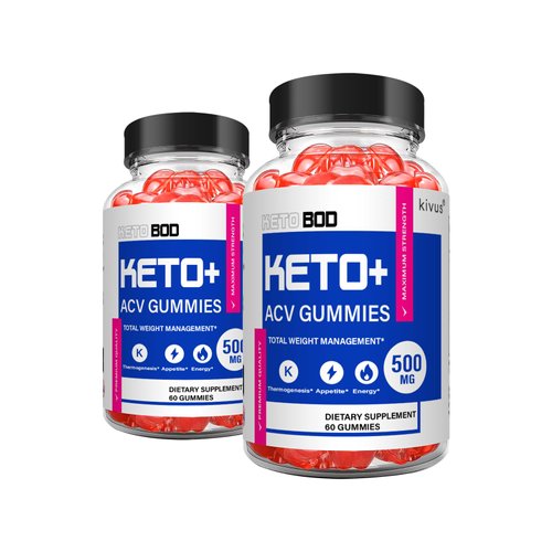 kivus Keto BOD Gummies - Keto BOD Keto Apple Cider Vinegar Gummies (2 Pack, 120 Gummies)