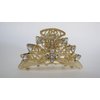 Generic Gold or silver clear or ab crystal metal hair claw clip jaw clip (Primary color: Gold/AB crystals)