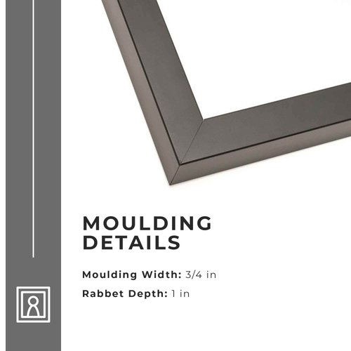 10x5 Inches Shadow Box Frame Black | 1 Inch Deep Solid Wood Shadowbox Display Frame | UV Resistant Acrylic Plexiglass, Acid Free Backing, and Hanging Hardware | Dugan Picture Frame Style