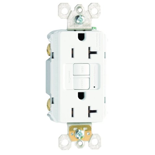 Legrand radiant 2097W3PKCC4 20 Amp GFCI Self Test Decorator Duplex Outlet, White (3 Pack)