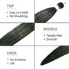 Savasana Black Tinsel Pre stretched Braiding Hair, 26 Inches Kanekalon Box Braids Hair Extensions, 3 Packs Yaki Texture Braiding Hair Pre stretched