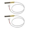 (2PCS) 24” 750mv Thermopile Generators Compatible with Heat Glo Heatilator, Fireplace Millivolt Thermocouple Replace for Parts Q313A, Fit for Stove Gas Ovens/Gas Fireplace/Water Heater/Frying Furnace