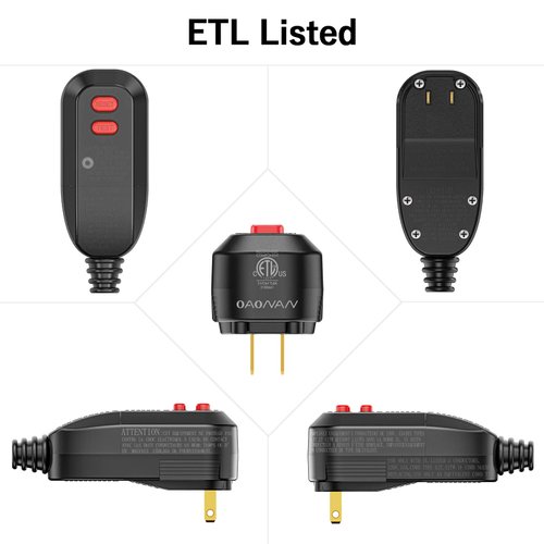 OAONAN GFCI Replacement Plug Assembly Auto Reset 10 Amp 2 Prongs, 5 Years Warranty, Waterproof, Ground Fault Circuit Interrupter Safety Plug for Pressure Washer, Hot Tub, Air Conditioner, Hair Dryer