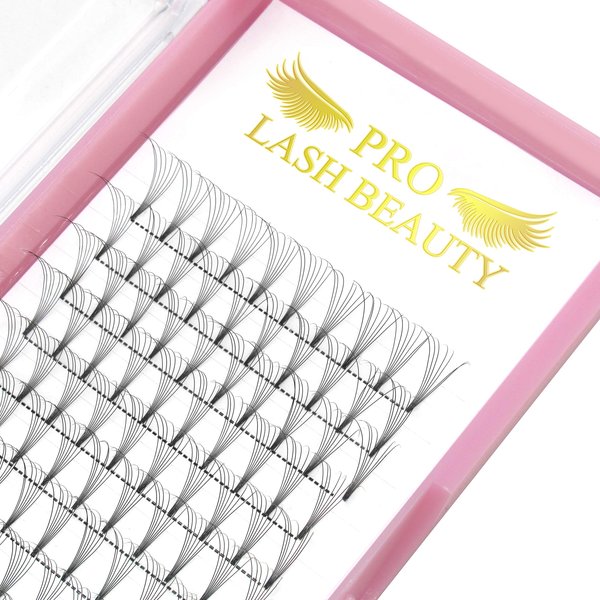 Premade Fans Eyelash Extensions 7D-D-0.10-14 Short Stem .07 .10 Premade Volume Eyelash Extensions 3D 5D 7D Volume Lash Extensions 9 to 20 mm Pre made Lash Fans C D Curl (7D-D-0.10,14mm)