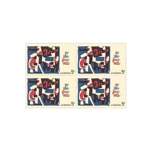 To The Fine Arts Set of 4 x 5 Cent US Postage Stamps NEW Scot 1259 by US Postal Service
