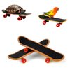 Intatikoo 2 Pcs Bird Toys Mini Skateboard Toys, Small Pets for Play and Training Toys Mini Walking Skateboards Budgies Reptiles Skateboards