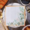 Zelten Colored Paper Party Napkins, 20 Count Shabby Chic for Wedding, inner, Tea Party, Decoupage, Green Leaves