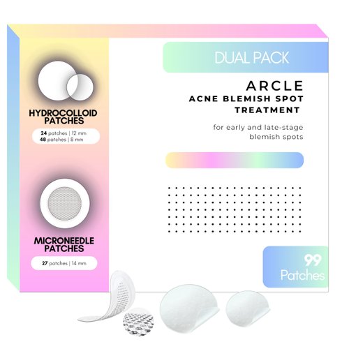 Korean Acne Treatment [99] Invisible Microdart & Hydrocolloid Pimple Patches | Fast-Acting Overnight Care | Deep Blemish, Blackheads, Whiteheads & Zits | Gentle Micropoint Technology | Azelaic Acid