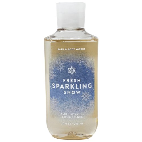 Bath & Body Works Fresh Sparkling Snow - 2 Pack Of Shower Gel With a Himalayan Salts Springs Bar Soap.