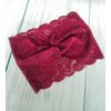 Oyabridal Vintage Lace Headbands for Women Elastic Lace Halloween Headband Party Accessories (Burgundy)