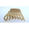 Generic Tan beige hair claw clip with crystals for fine thin hair (Crystal choice: With crystals), 1 Count (Pack of 1)