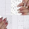 NOOEPC 7 Sheets Metallic Mirror Silver Nail Stickers Nail Art for Women 3D Star Nail Art Stickers Nail Decals for Self-Adhesive Nail CharmsY2k Butterfly Nail Stickers for Nail Art