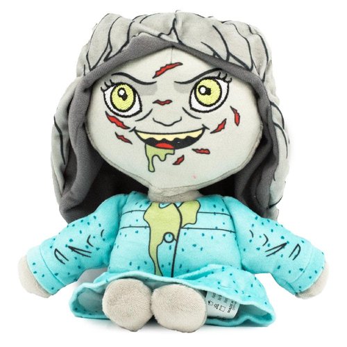 Buckle-Down Dog Toy, Horror, Plush Squeaker The Exorcist Regan 3D Standing Pose, DTPT-WMVK 8" x 9"