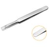 BEUKING Acne Blemish Blackhead Comedone Stainless Steel Nipper Blemish Extractor Tool for Remove Blackhead Acne Whitehead Pimple Bend Curved Tweezers, Silver