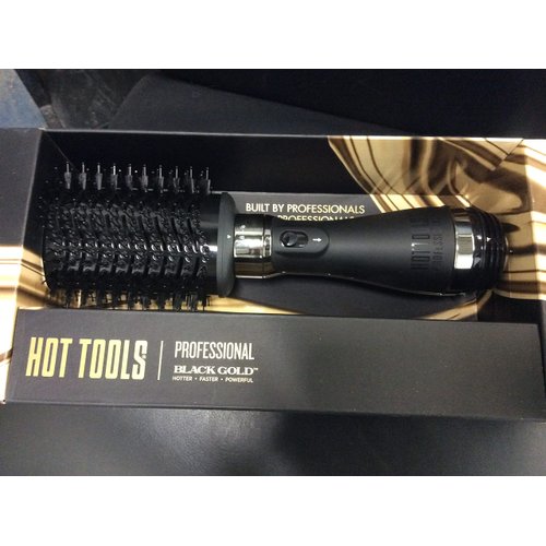 HOT TOOLS Professional Black Gold Detachable One-Step Volumizer and Hair Dryer, 2.8 inch Barrel