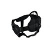 Dean & Tyler Black with Reflective Trim Fun Dog Harness with Padded Chest Piece, Guide Dog, Small, Fits Girth Size 22-Inch to 27-Inch