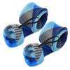 Reaction Tackle Fishing Rod Socks - Fishing Pole Sleeves and Covers for Baitcasting Rods, Spinning Rods Blue/Gray (Point-Spin-13)