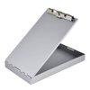 Saunders Silver Memo Size Aluminum Redi Rite Storage Clipboard with 1 Inch Storage Compartment and Self Locking Latch - Form Holder Perfect for Contractors, Truckers, and Office Use