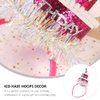 NUOBESTY Happy Birthday Cake Headband Cupcake Hairband Sequins Headpiece Band Party Hair Hoop Birthday Tiara Hair Accessories for