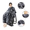 URAQT Barber Cape for Men Women, Barber Apron with Adjustable Snap Closure Profesional Hair Cutting Cape Haircut Cape Barber Mat Supplies Accessories for Hair Treatment Coloring Styling (Black&White)