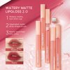 COLORKEY Soft Matte Water Lip Tint, Matte Finishs, Long-Lasting, Moist Fit Without Stickiness, Moisturized, Waterproof, Liquid Lipstick, Nude lip color (R300 Dewy Rose)