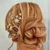 Casdre Star Hair Pins Rhinestone Bridal Hair Pieces Sparkly Crystal Bride Wedding Celestial Hair Accessories for Women and Girls