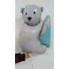 Polar bear balloons 35inch 3pcs helium polar bear balloon animal bear shape balloon environment protecting balloons for animal theme party supplies