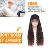 Goddess Box Braids Braiding Hair Baseball Cap Hat Wig Bohemian Curly Ends Braids Hat with Braided Boho Hair Extensions for Black White Women Synthetic Braids Hat Wig with Hair Attached (20inch, T30)
