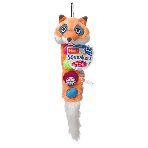Hartz Squeakerz Stuffing-Free Plush Woodland Animal Dog Toy