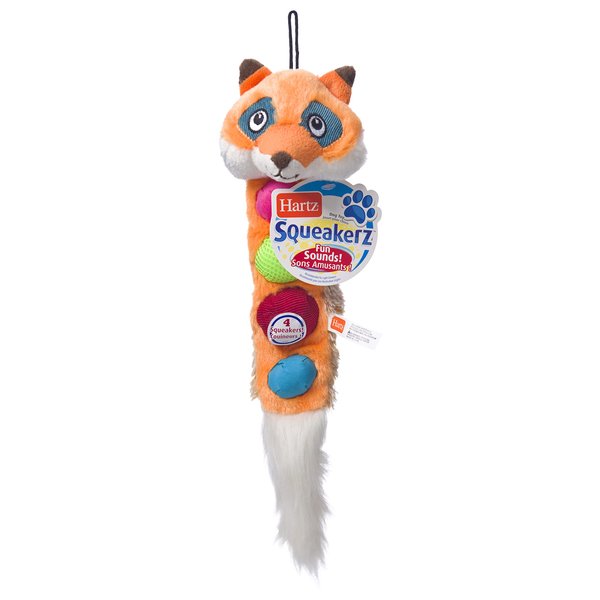 Hartz Squeakerz Stuffing-Free Plush Woodland Animal Dog Toy