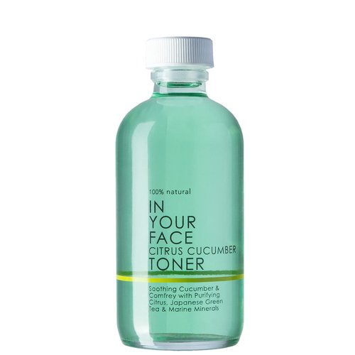In Your Face Phyto-BIOTIC Balancing Toner Essence - Probiotic, Alcohol-Free Essence with Soothing Cucumber & Purifying Citrus, Japanese Green Tea & Marine Minerals
