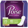 Poise Incontinence Panty Liners, Very Light Absorbency, Regular Length (26 Count)