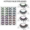 DYSILK Mink Lashes False Eyelashes - Wispy Lashes Natural Look 20 Pairs Lashes Pack 4 Styles Mixed Faux Mink Eyelashes 6D Fake Eyelashes Fluffy Cat Eye Lashes Pack| 11mm-20mm