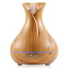 Essential Oil Diffuser Tulip Light Wood Diffuser LED Advanced Cool Mist Humidifier 14 Color LED Night Light - Our Best Wood Grain - Birthday Gifts & Housewarming Gifts