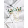 Brihasory Emerald Green Rhinestone Hair Pins Wedding Hair Accessories for Women Handmade Bridesmaid Gifts Bridal Hair Clips Prom Hair Accessory for Girls Headpieces