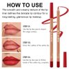 KIMIEYE Cream Lip Liner Set, 12 Colors Matte Finish Series Lip Liners Pen Kit for Women, Long Lasting Waterproof Smooth High Pigmented Lip Pencil for Daily Makeup (Set A)
