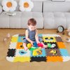Dormlony Baby Foam Play Mat,Floor Interactive Puzzle Play Mat for Tummy Time and Crawling(Animals)