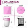 Charmount 4 Gallon Trash Bags 220 Count, Small Mini Garbage Bags for Bathroom Can Kitchen Bedroom,Unscented, Hot Pink