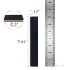 LNAUJS 10 Pack 100/180 Grit Nail Files, Black Professional Reusable Emery Boards Manicure Tool for Acrylic Nails, Nail Buffering Files, Rectangle Shape