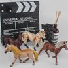 Horse Farm Animal Figures Model Toys Playsets 5 PCS Horse Figurines Family Party Supplies Collection Desktop Decoration Development Set Cognitive Toy for Boys Kid Toddlers