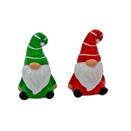 Christmas Gnome Stress, Gnome Worries 2 Pack! Stress Toy Balls for Anxiety Stress Relief Sensory Garden Gnome Set Squeezable Squishy Gift Figure Figurines Office Desk Decoration