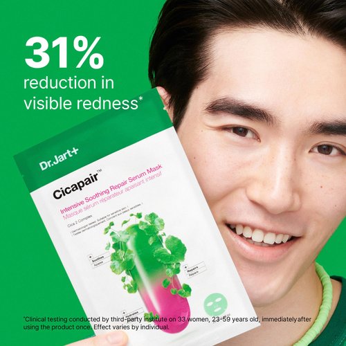 Dr.Jart+ Cicapair™ Sensitive Skin Serum Face Mask for Redness | Sheet Mask | Korean Skin Care, 0.88 Ounce